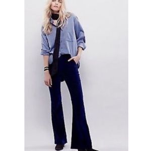 Free People Velvet Bell Bottoms Flares